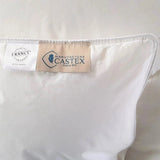 Oreiller Castex mi-ferme en duvet avec maintien cervical et finition haut de gamme